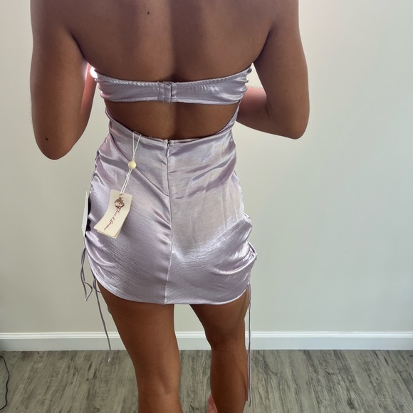 For Love & Lemons Cinched Cut Out Mini Dress new with tag (NWT) - Picture 3 of 7